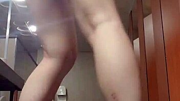 Naked chinese bathroom toilet playtime fun!