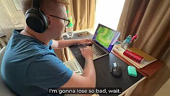 STEPMOM STUCK UNDER BED BEGS FOR HELPLESS CREAMPIE RESCUE!