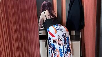 hey stepmom your huge tits and ass got me groping and fucking you hard now