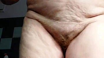 granny slut fucks hairy pussy with cucumber deep