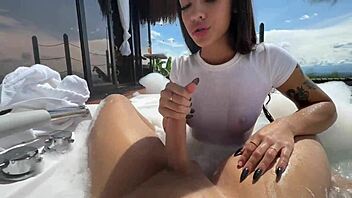 wanna fuck in the jacuzzi publicly with my athletic shaved pussy pov?