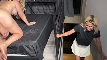 stepmom and stepdaughter share perfect massage turning wildly intimate!