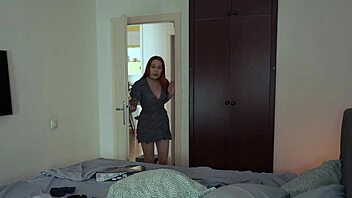 STEPMOM STUCK UNDER BED BEGS FOR HELPLESS CREAMPIE RESCUE!