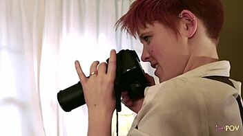 Lesbian Threesome Strapon Passion Ignites Models Fingering Kissing