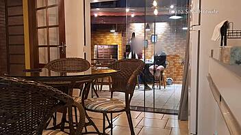 bruna silva hotwife dresses up for black bull home pounding