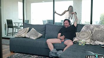 Perverted dude fucks big boobed teen Gal Ritchie rough