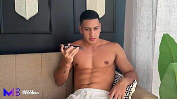 Jealous curvy Latina girlfriend Ambar Prada fucks boyfriend's brother Max Betancur hard