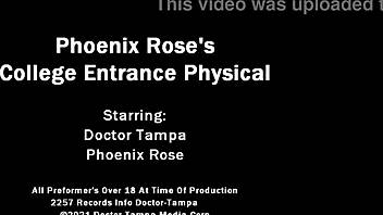 Wow, phoenix rose endures intense tampa university entrance physical by dr tampa!
