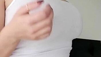 your dick pic makes horny big tits girl drip wet masturbating