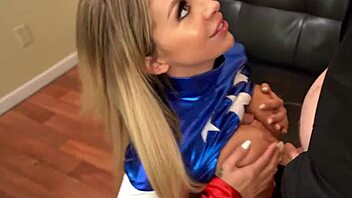 MADELYN MONROE in liberty cosplay turns super SUBMISSIVE SLUT