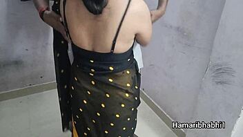 desi beauty's saree lifted for hardcore pounding chudai