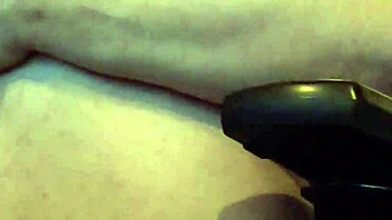 chubby amateur fights intense orgasm while watching porn up close