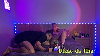 tattooed redhead slut flashes sheer outfit sucking cock backstage oily fuck!