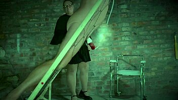 Mistress April's Torment Bed Punishes Bound Slave!