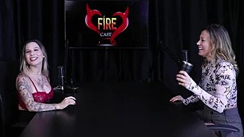 Angelica Morango experiments body pleasures in sheer red lingerie outdoors