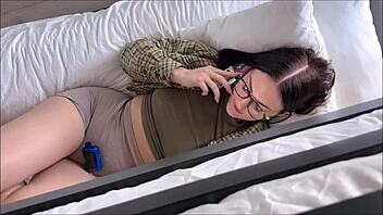 hey nerdy big sis, wanna share bunk bed cock ride?