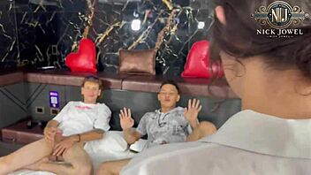 Hey, Joined Friend for Wild Threesome with Curvy Slut