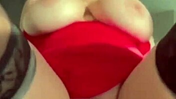 horny mommy noel takes blondie fesser's huge cock slapping wet pussy to orgasm