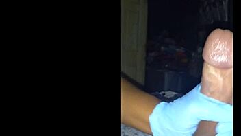 watch me spit handjob this pretty girl's deepthroat gagging on monster cock close up