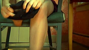 alt sub gets clit paddling treatment in bondage 😈🔥