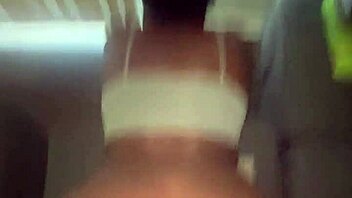 petite ebony pounded quick before mom returns