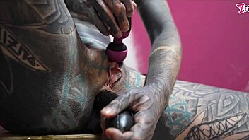 Anal Gape Stretch in Work Clothes with Squirt and Toys