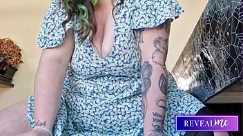 curvy vixen grinds dildo waves of moans soaking through clothes
