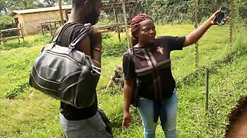 ebony wife fucked by muscular colleague as husband watches in africa