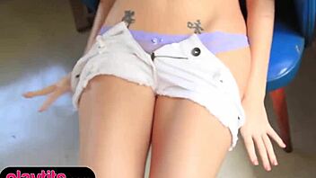 check out this petite redhead teen's tight pussy and small tits!