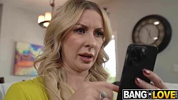 fucking blonde milf stepmom deep in the ass