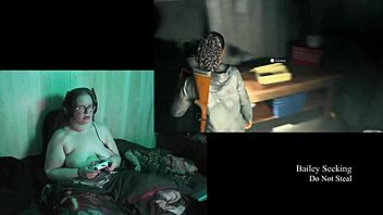 bbw brunette with big tits plays alan wake 2 naked part 19