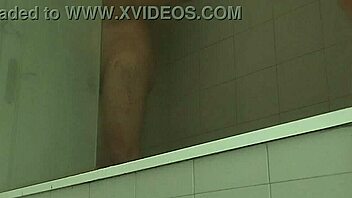 Muscular guy shaves his massive monster cock smooth and sexy