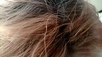 Sucking Cock While Groping Milf Granny Tits