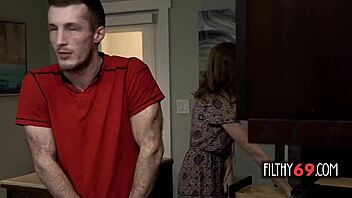 nikki sweets bends over kitchen counter for wild deepthroat cowgirl pounding