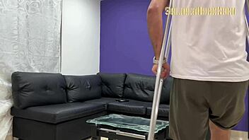 melanie caceres' wet pussy licked then soldierhugecock pounds deep!