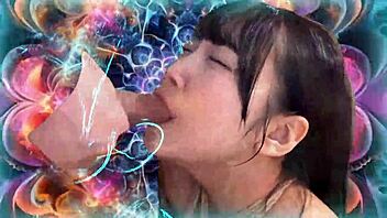 Techno beats pulse with sexy japanese teen orgasm preview