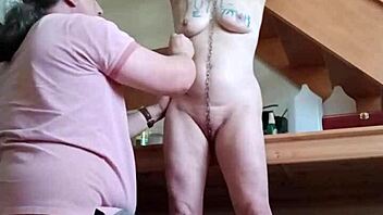 Bound maid slut spanked, magicwand vibed, and deepthroated hard