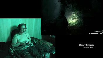 bbw brunette with big tits plays alan wake 2 naked part 19