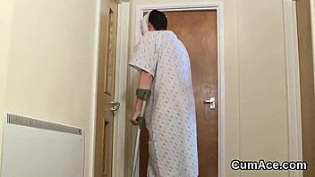 Spicy Peach Devours Jizz After Massive Facial Cumshot Frenzy