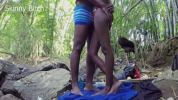 Skinny bodybuilder dreams of double blowjob in see-through domination