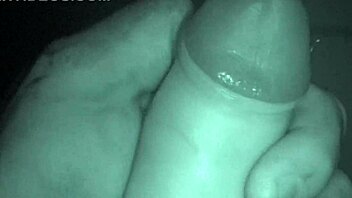Late night solo stroke session builds to explosive orgasm!