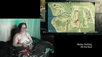 bbw brunette with big tits plays alan wake 2 naked part 19