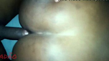 sideways thrust into ebony's huge ass spreads wide