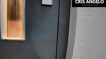 blackout spain elevator stuck horny wife fucks married neighbor part 02 😏🔥