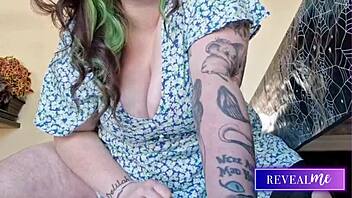curvy vixen grinds dildo waves of moans soaking through clothes
