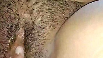hot oiled hairy pussy fingered hard by boyfriend