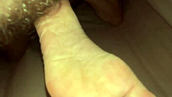 cutie 18yo gives me personal footjob workout on my cock next