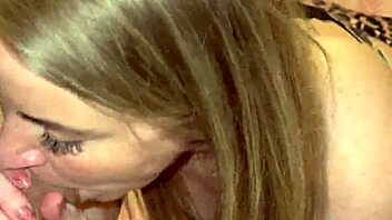 blue eyed milf sucks massive cock getting ready for hard pounding