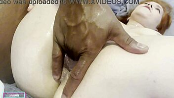 Curvy brazilian redhead slut begs for full fist in her wet pussy