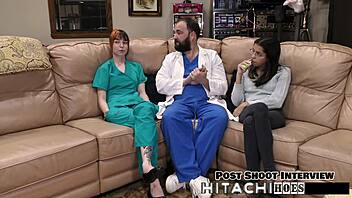 Freshman Ditria Rose Endures Mandatory Hitachi Wand ORGASM Torment